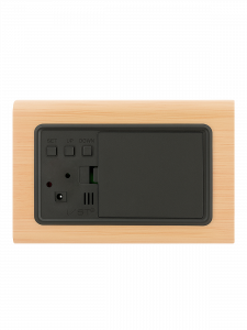 VST 864-1 Красные часы настольные (СВЕТЛО-коричневые)(без блока)